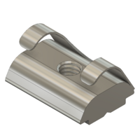 MODULAR SOLUTIONS ZINC PLATED FASTENER&lt;BR&gt;1/4&quot; SQUARE NUT 30 W/POSITION FIX